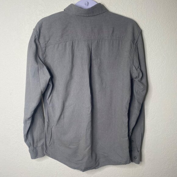 Eddie Bauer Classic Fit Shirt Mens Size M Gray Cotton Button Up Long Sleeves - Picture 4 of 10
